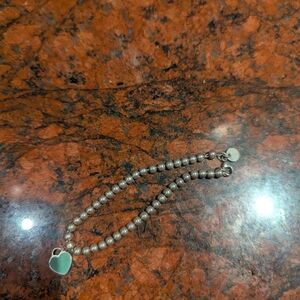 Tiffany & Co. Silver Bracelet with Heart Charm